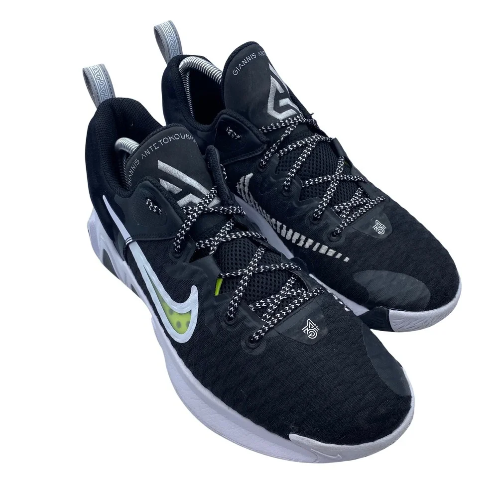 Nike Giannis Immortality 2 Basketball Shoes Mens 10 Black White CZ4099-010